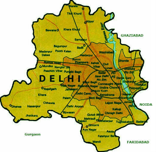 Delhi NCR Map
